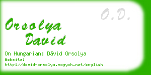orsolya david business card