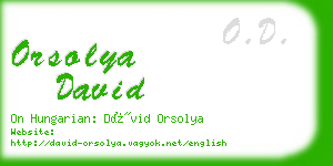 orsolya david business card